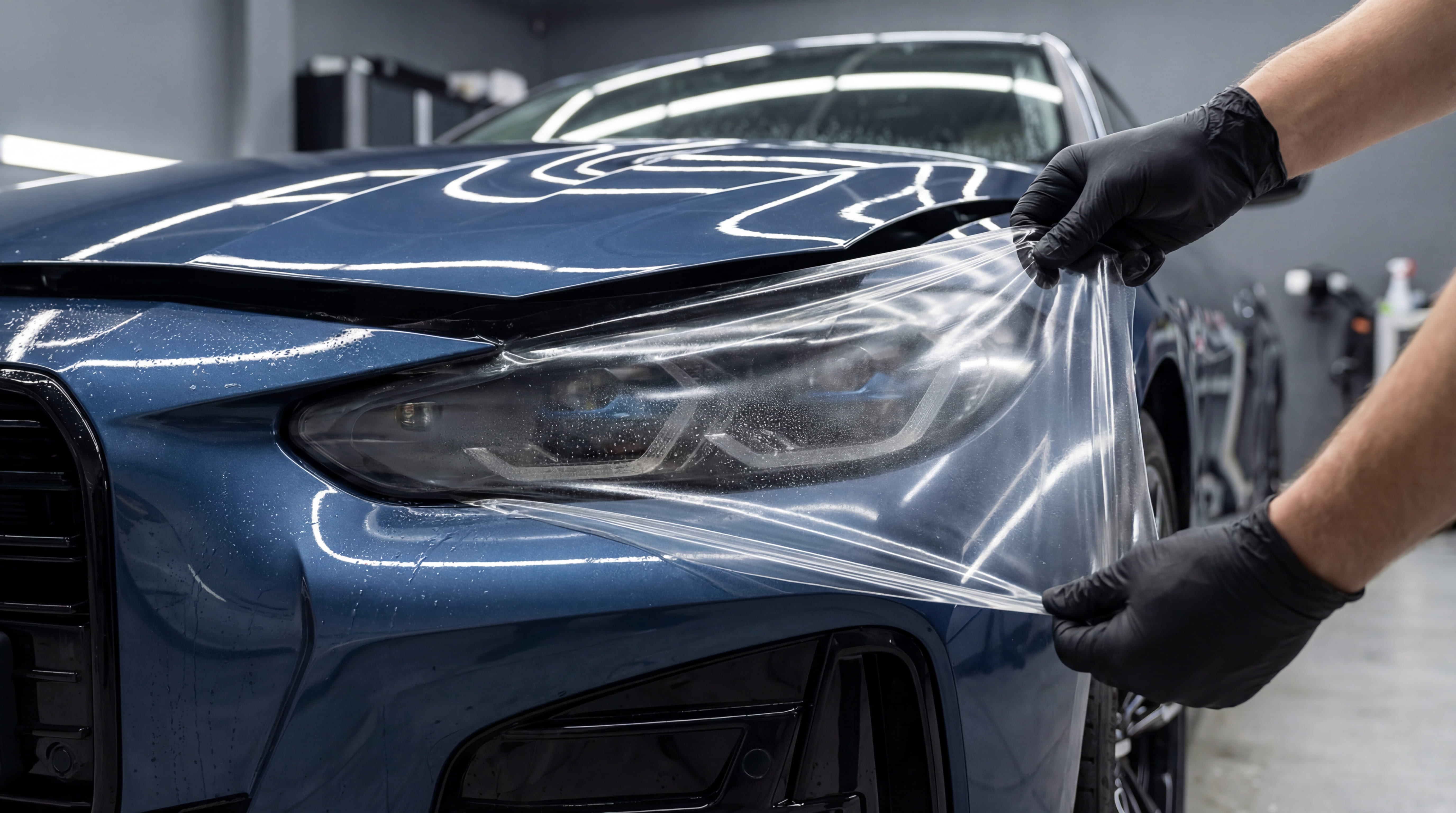 Jak aplikować folię PPF krok po kroku? Roztwór slip/tack, rakla, cięcie i najczęstsze błędy.